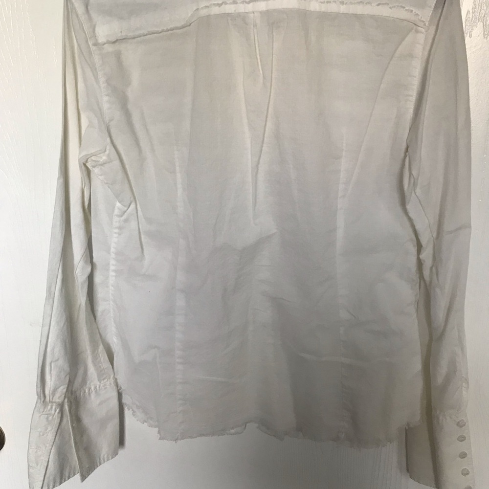 Express Ruffle Button Down - Picture 3 of 3